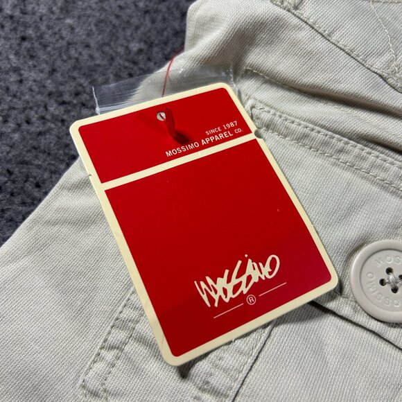 Vintage Y2K Mossimo Mini Micro Khaki Brown Low Rise Shorts Short Sz 13 NWT - Picture 14 of 16